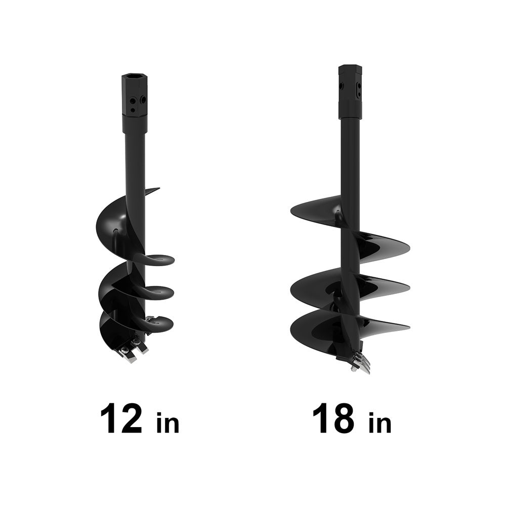 WOLVERINE SKID STEER AUGER ATTACHMENT 12" & 18" BITS