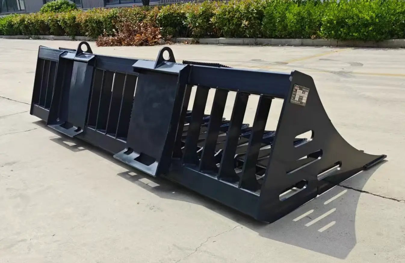 84" SKELETON ROCK BUCKET FOR SKID STEER by Arteer Equipment