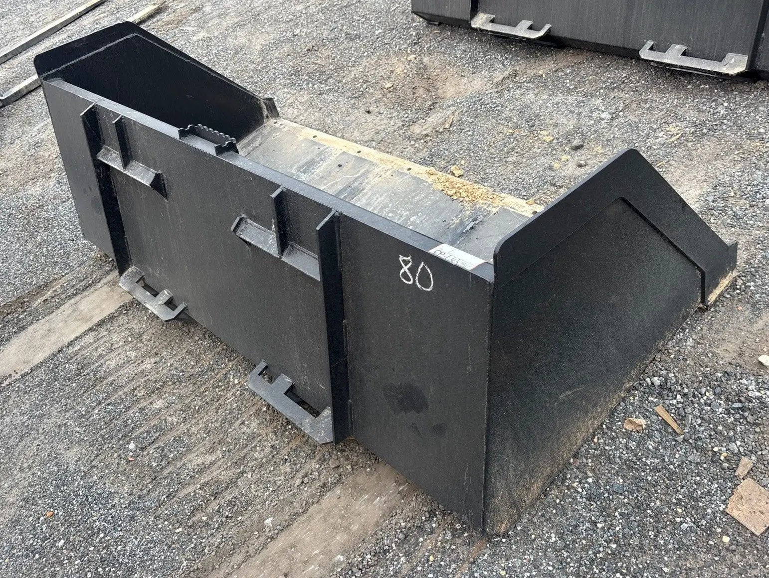 Snow bucket for skid steer, 80-inch high-capacity, Wildcat universal attachment