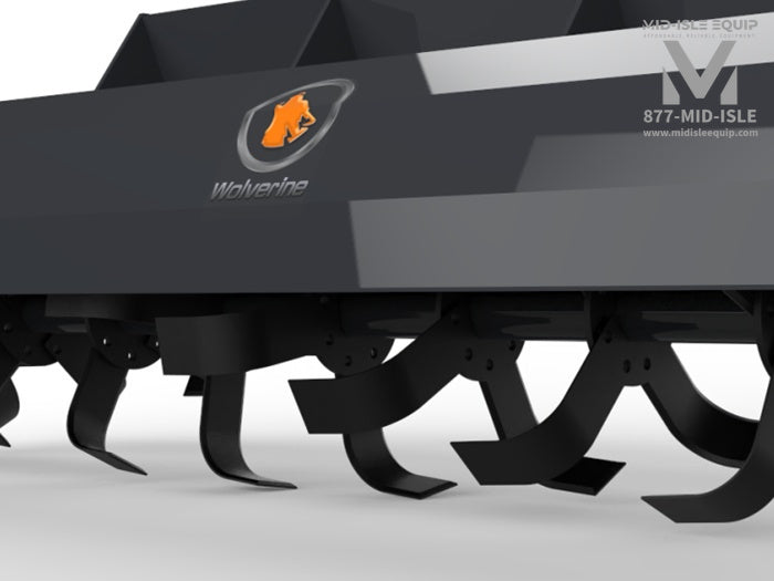 72" Wolverine Rototiller Skid Steer Attachment