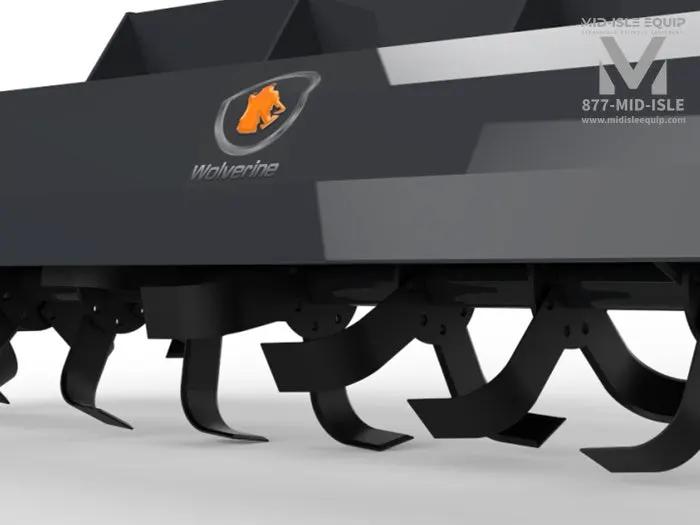 72" Wolverine Rototiller Skid Steer Attachment by Wolverine