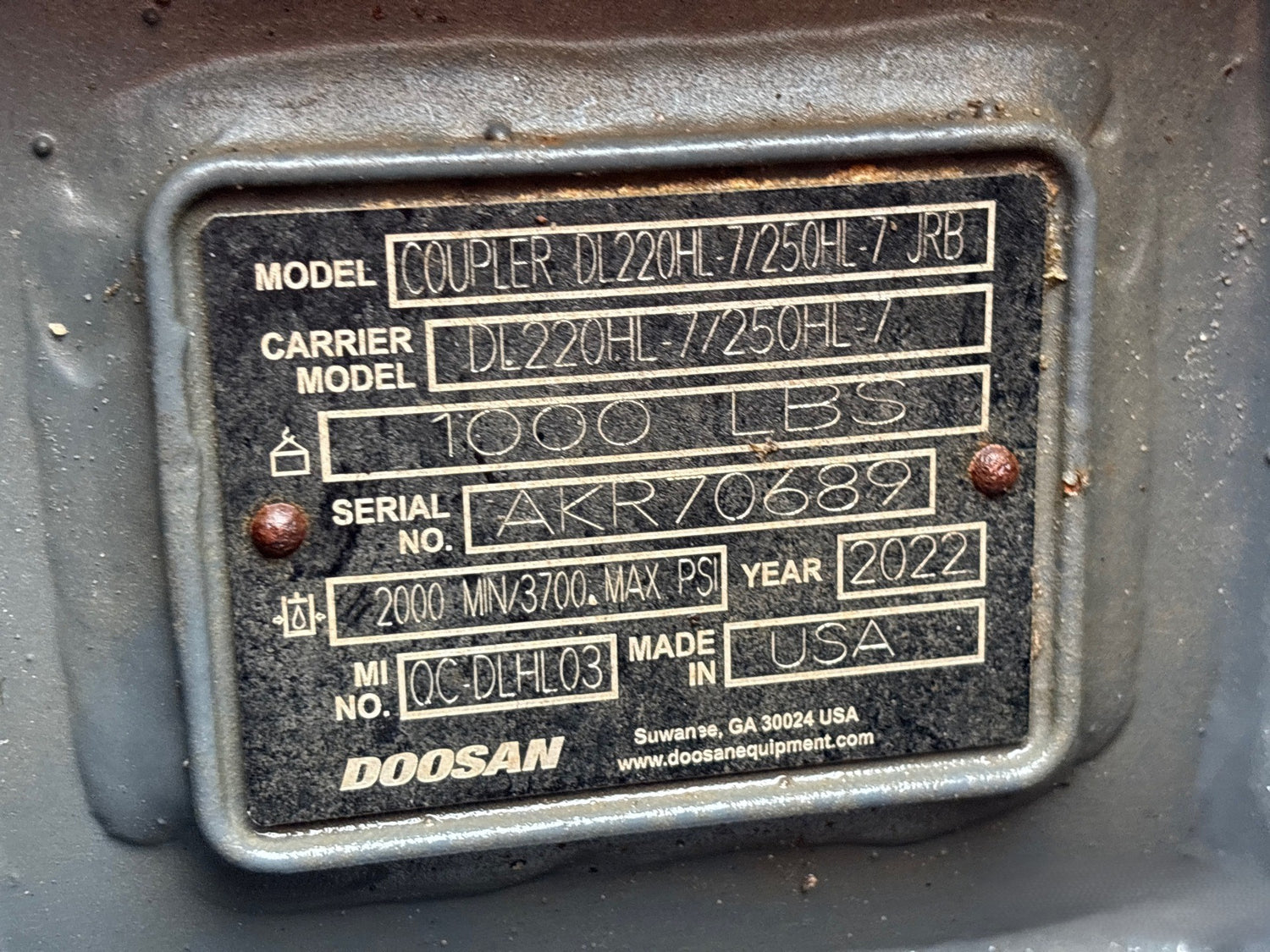 2022 DOOSAN DL250-7 FRONT END LOADER HIGH LIFT W/ SCALE