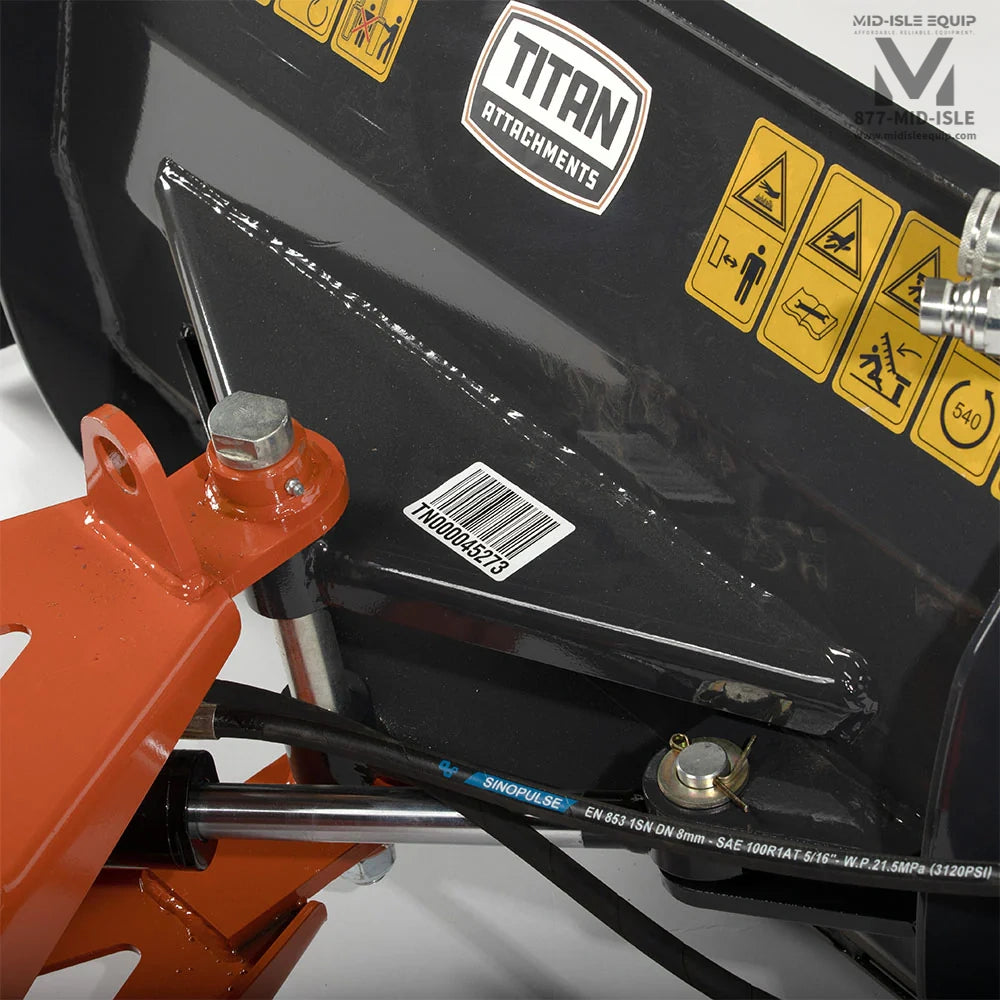 TITAN 48" HYDRAULIC ANGLE SNOW PLOW FOR MINI SKID STEER TORO DINGO