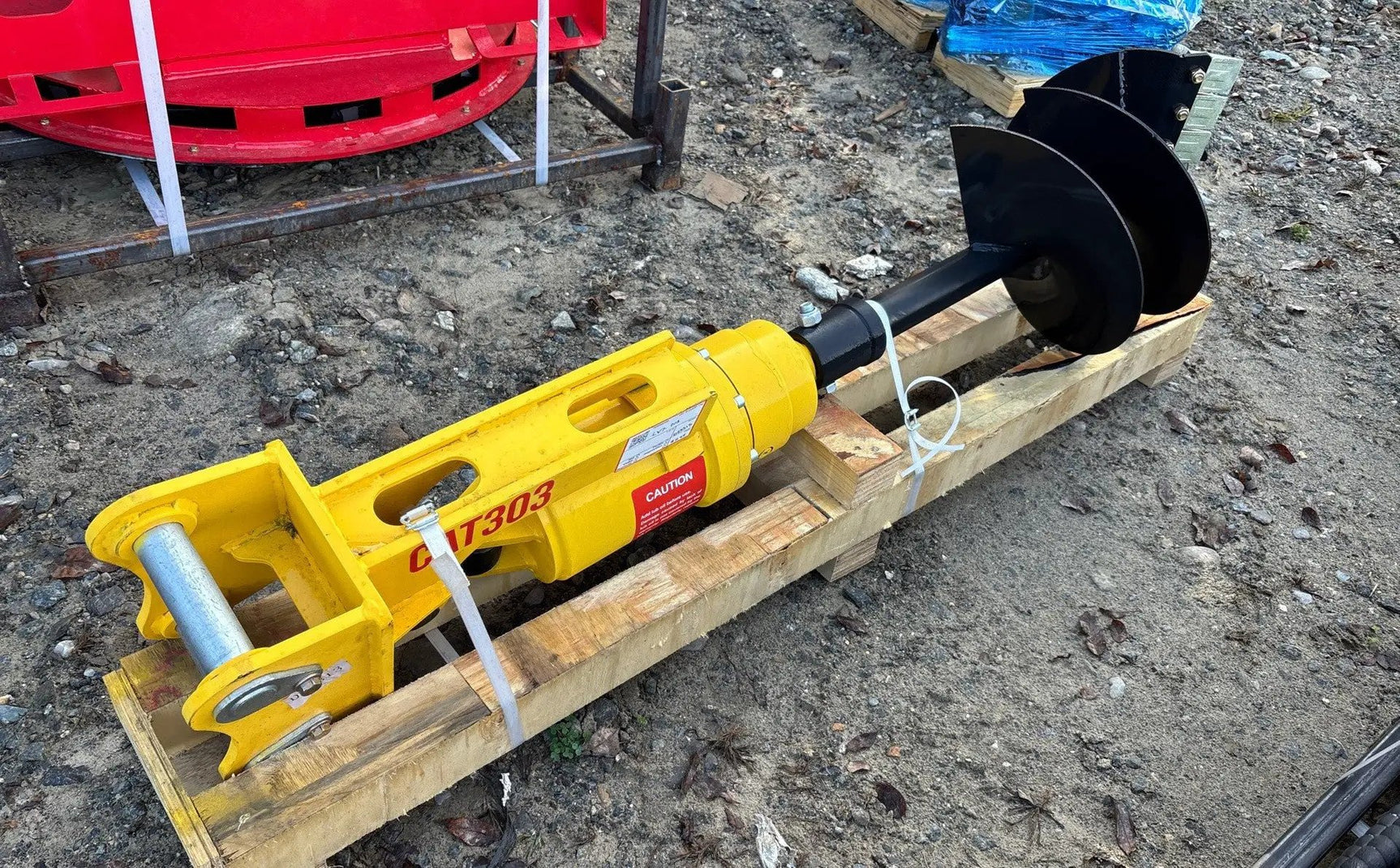 MINI EXCAVATOR AUGER ATTACHMENT by Mid-Isle Equipment