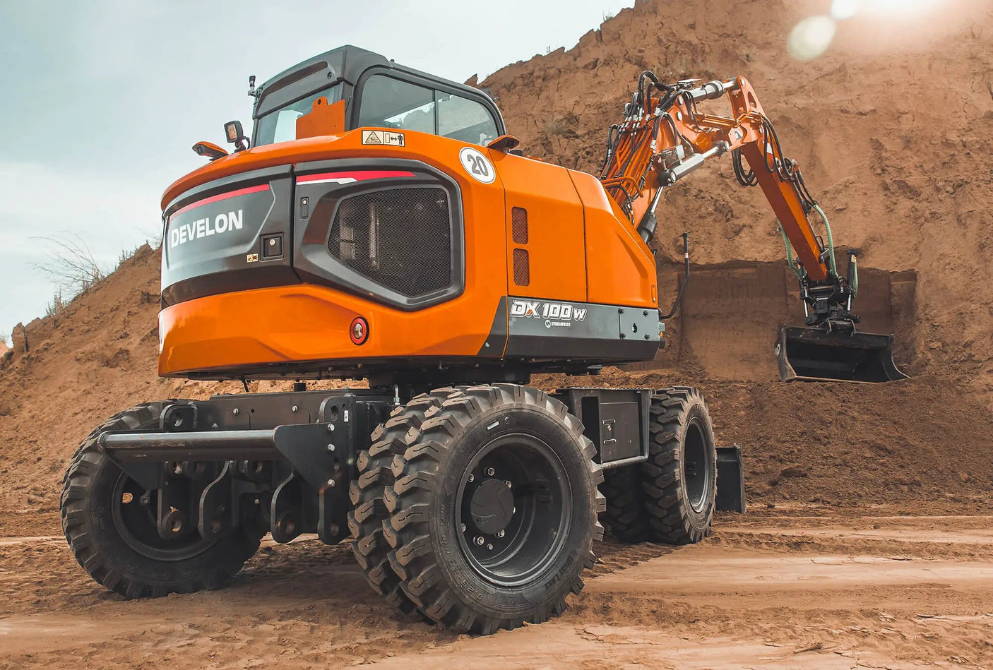 DEVELON DX100W-7 Mini Wheel Excavator *CALL FOR PRICE* by Develon