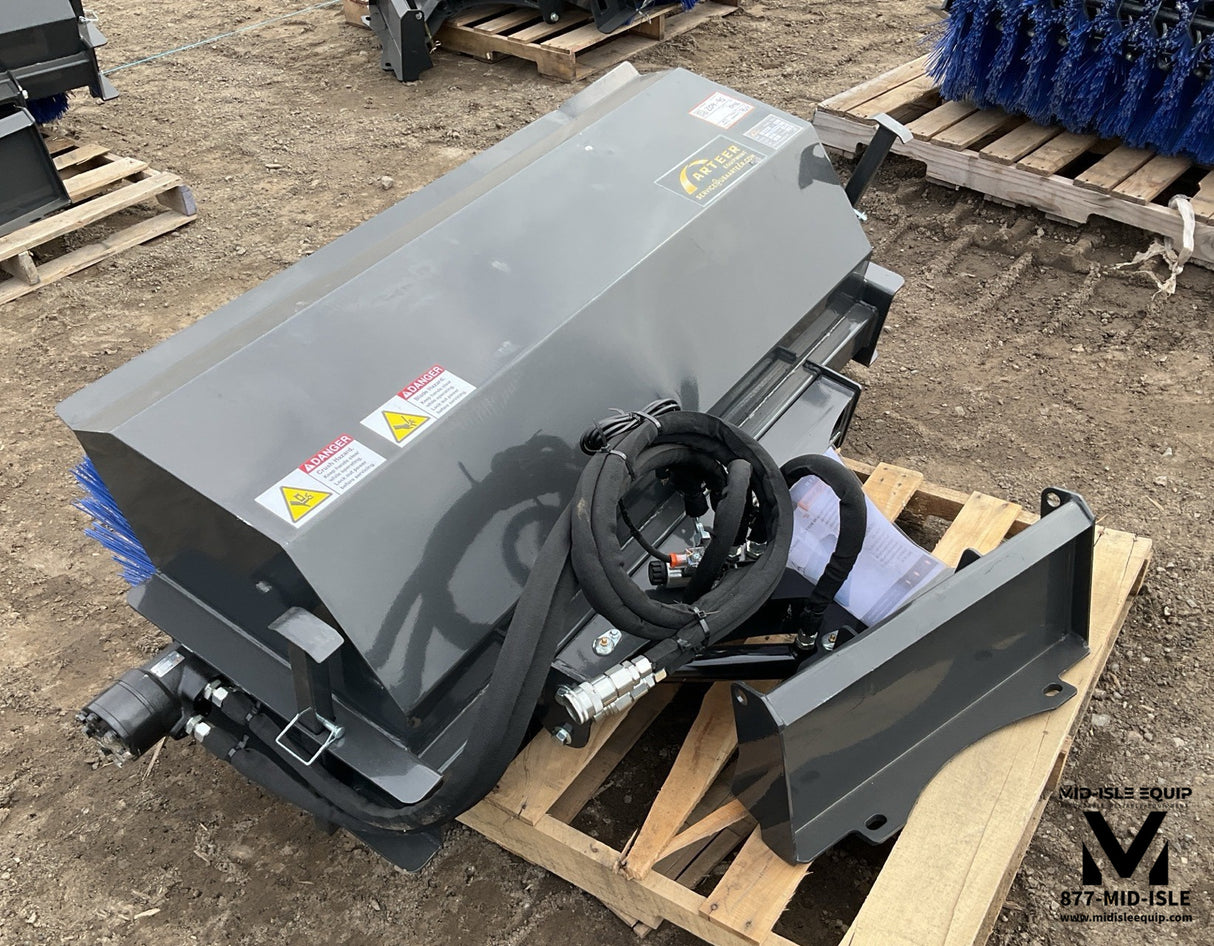 48" Arteer Equipment Sweeper Angle Broom for Mini Skid Steer