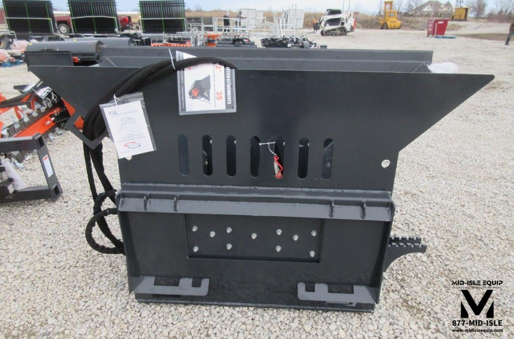 72" SKID STEER MATERIAL CRUSHER ATTACHMENT BLOCK CRUSHER