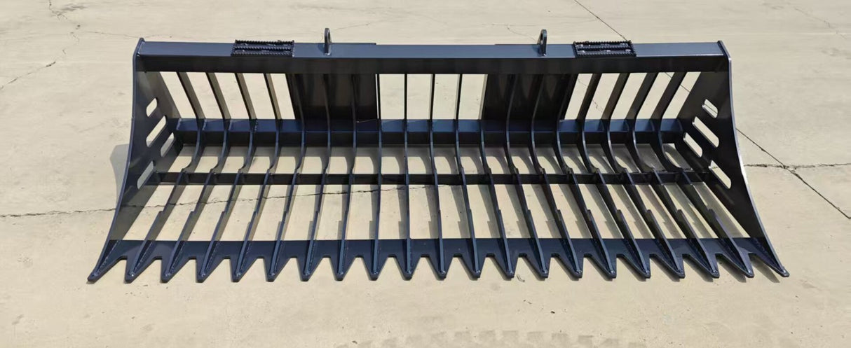 84" SKELETON ROCK BUCKET FOR SKID STEER