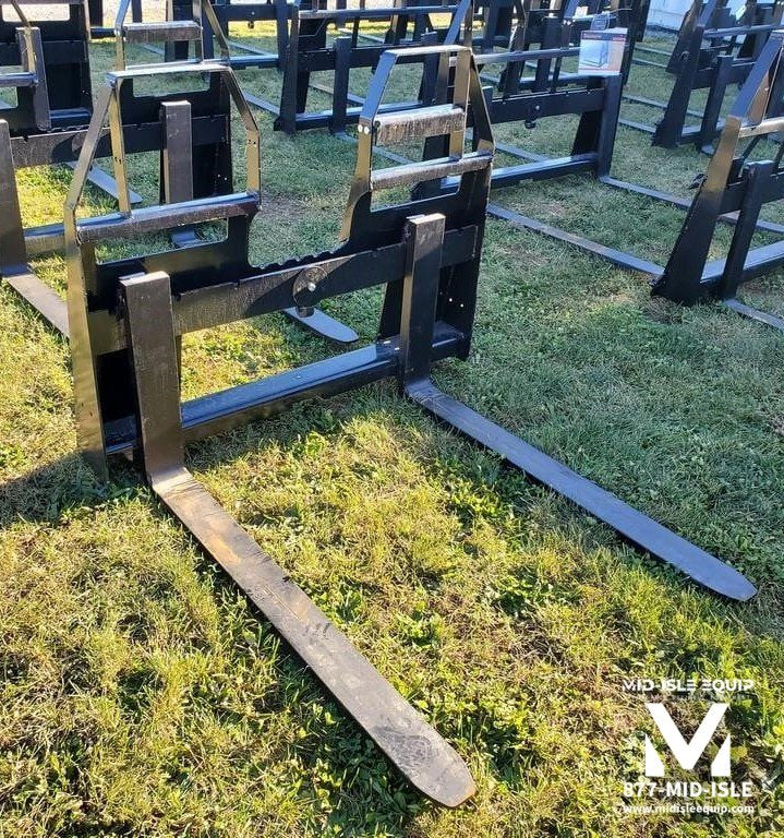 48" WALK THROUGH PALLET FORK ATTACHMENT FOR SKID STEER 4K LBS