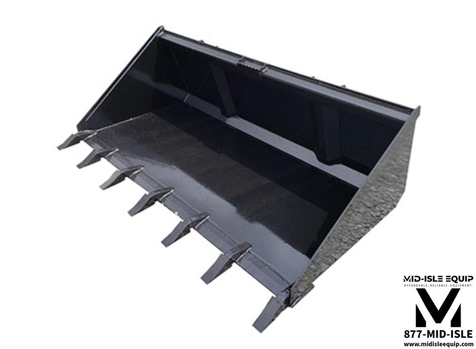 78" Wildcat High Capacity Skid Steer Bucket with Teeth
