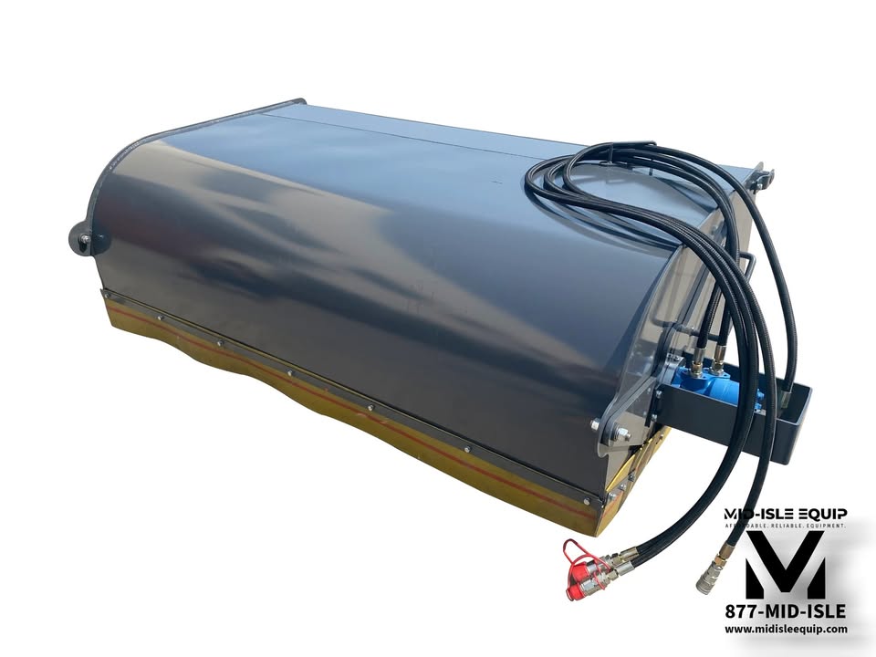 72" AGT SKID STEER BROOM SWEEPER WITH BUCKET