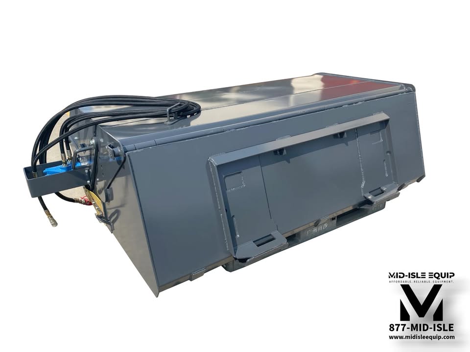 72" AGT SKID STEER BROOM SWEEPER WITH BUCKET