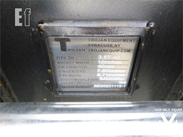 Trojan 24" Excavator Bucket for 3.5 Ton CAT 303 304 JD 35