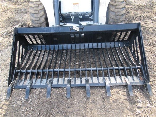 72" HD Rock Skeleton Bucket with Teeth for Skid Steer