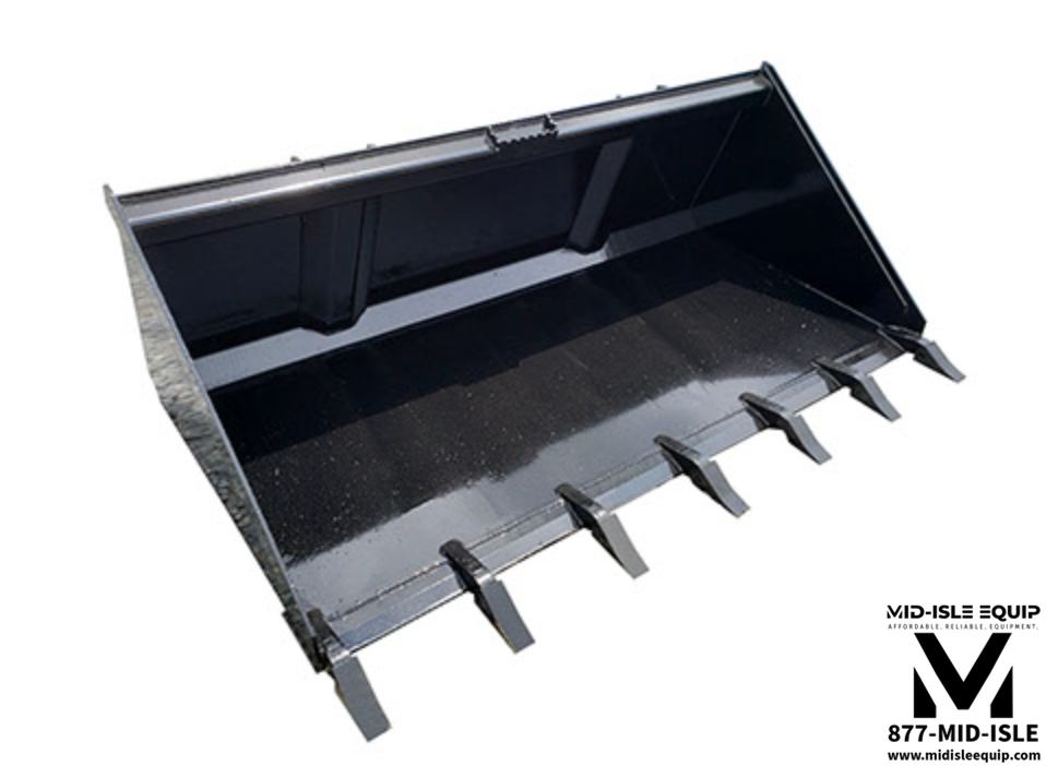 78" Wildcat High Capacity Skid Steer Bucket with Teeth