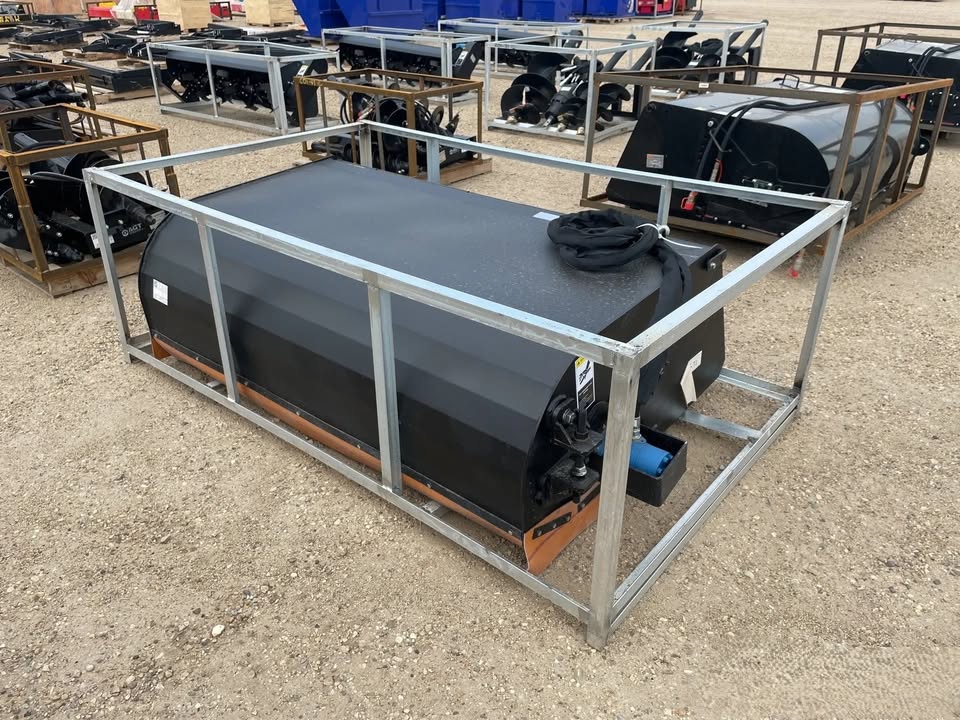 72" AGT SKID STEER BROOM SWEEPER WITH BUCKET