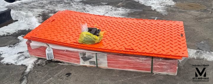 TPM 8'X4' GROUND PROTECTION MATS HDPE 1/2" BLACK