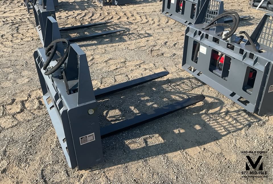 NEW HD 48" HYDRAULIC SIDE SHIFT FORKS FOR SKID STEER