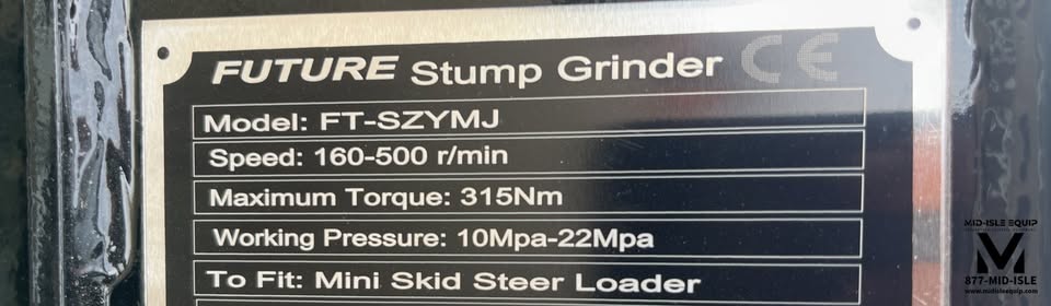 MINI SKID STEER STUMP GRINDER ATTACHMENT DINGO