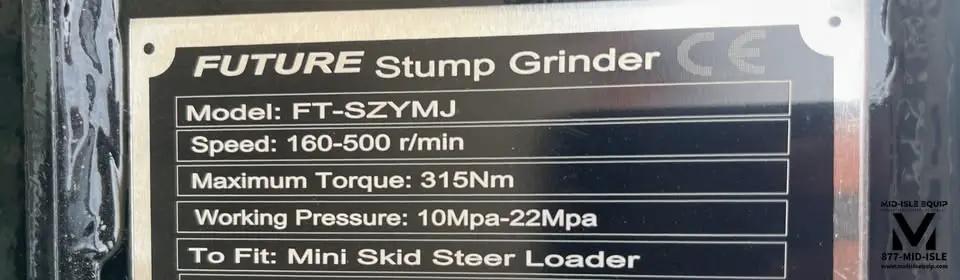 MINI SKID STEER STUMP GRINDER ATTACHMENT DINGO by Future