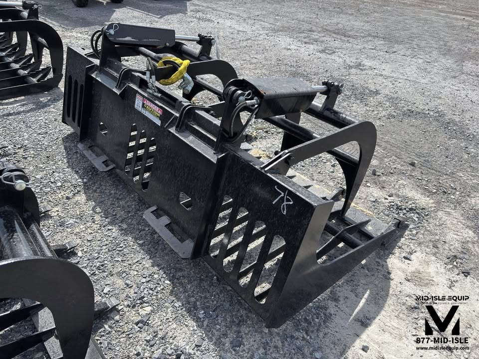 78" WILDCAT HD ROCK GRAPPLE BUCKET WITH TEETH FOR SKID STEER