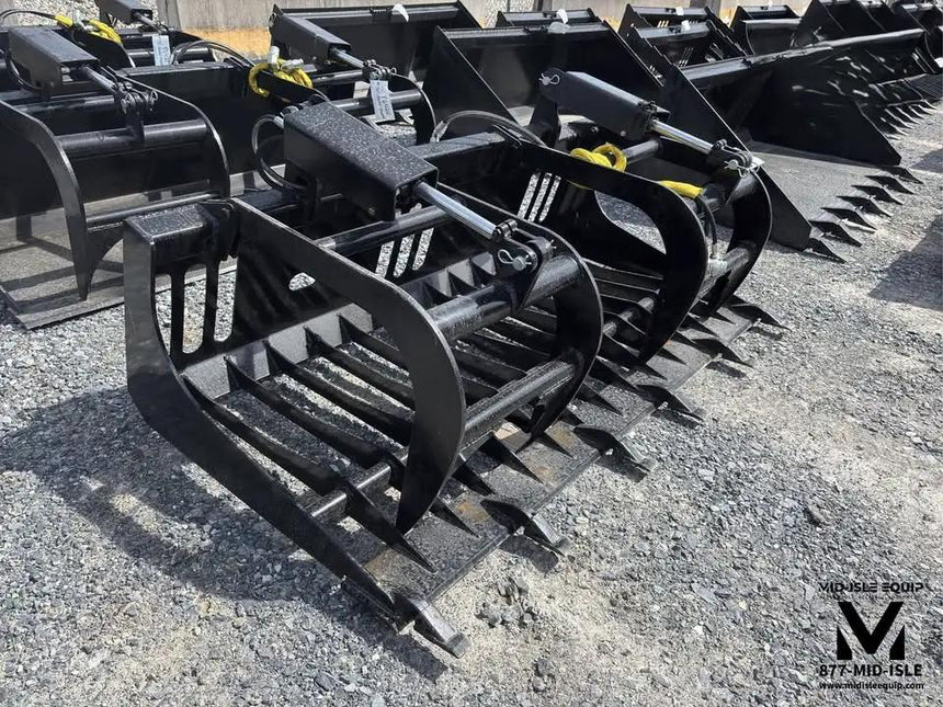 78" WILDCAT HD ROCK GRAPPLE BUCKET WITH TEETH FOR SKID STEER by Wildcat