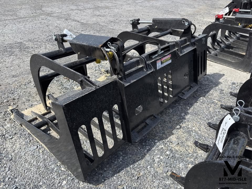 78" WILDCAT HD ROCK GRAPPLE BUCKET WITH TEETH FOR SKID STEER