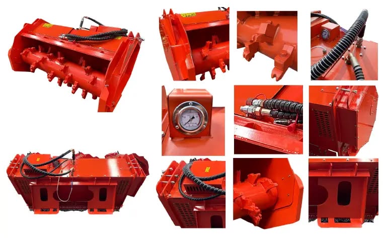 81" AGT HD DRUM FORESTRY MULCHER SKID STEER