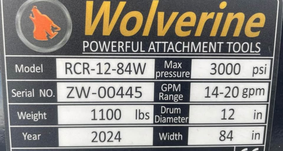 Wolverine Rock Hound Landscape Rake 72" Skid Steer