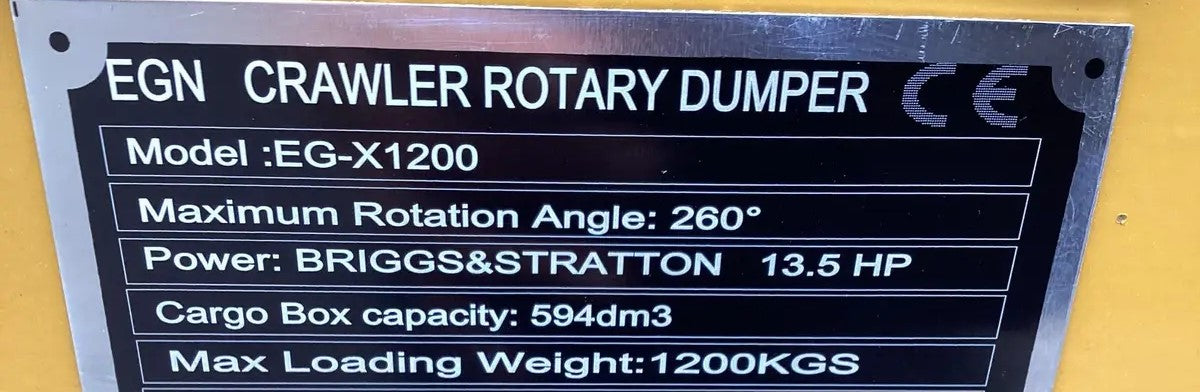 2025 EGN EG-X1200 MUD BUGGY DUMPER