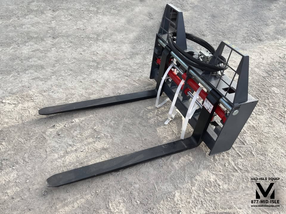 NEW HD 48" HYDRAULIC SIDE SHIFT FORKS FOR SKID STEER