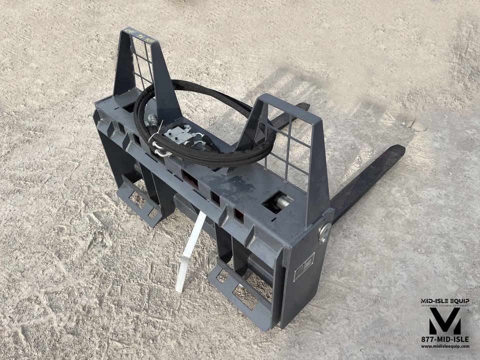 NEW HD 48" HYDRAULIC SIDE SHIFT FORKS FOR SKID STEER