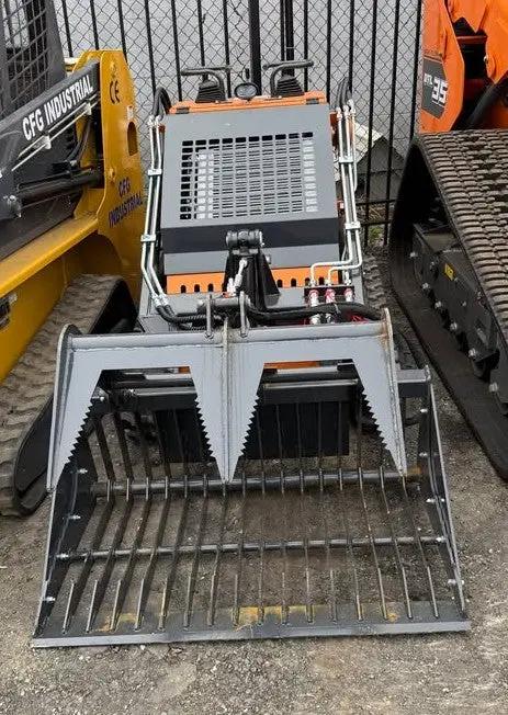 44" ROCK SKELETON GRAPPLE FOR MINI SKID STEER DINGO by Land Honor