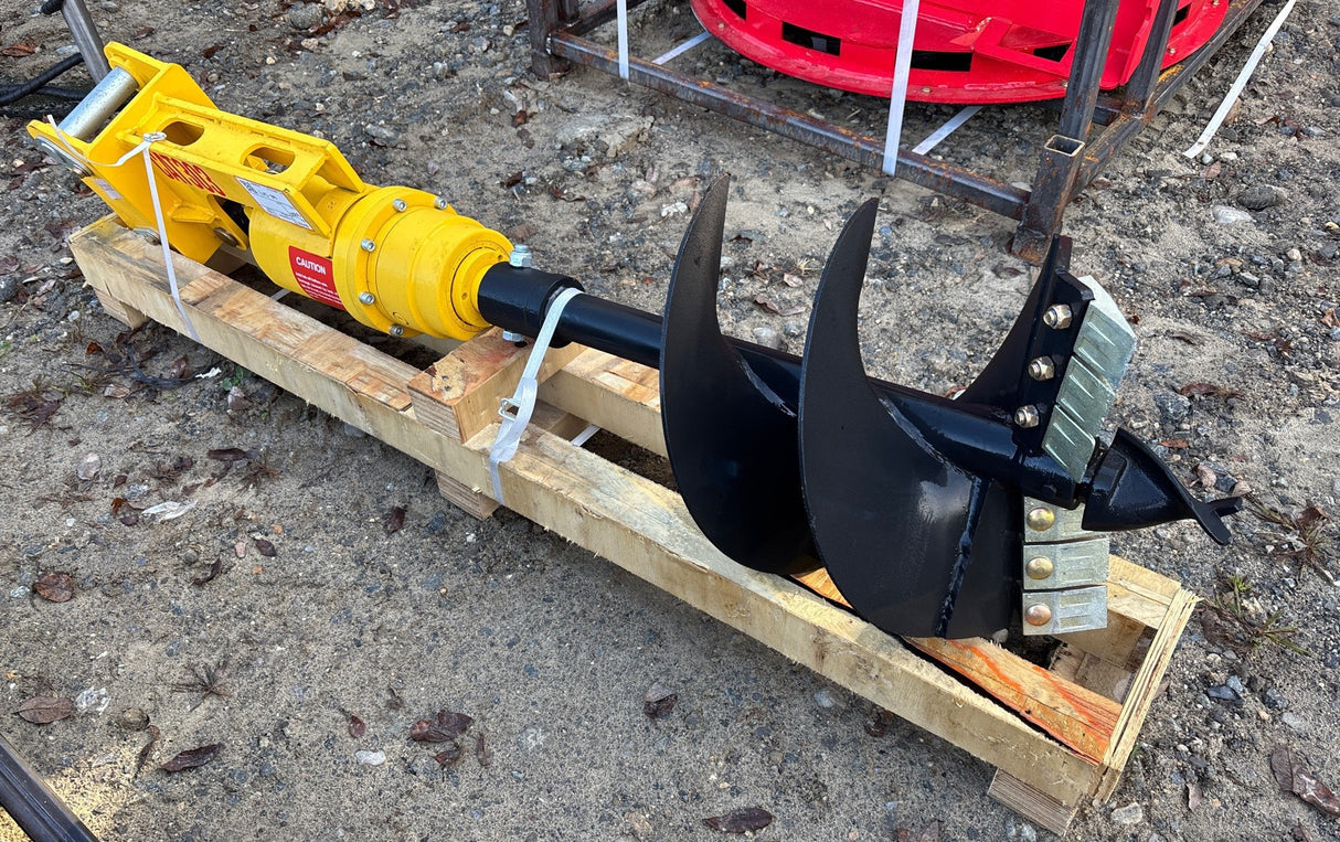 MINI EXCAVATOR AUGER ATTACHMENT