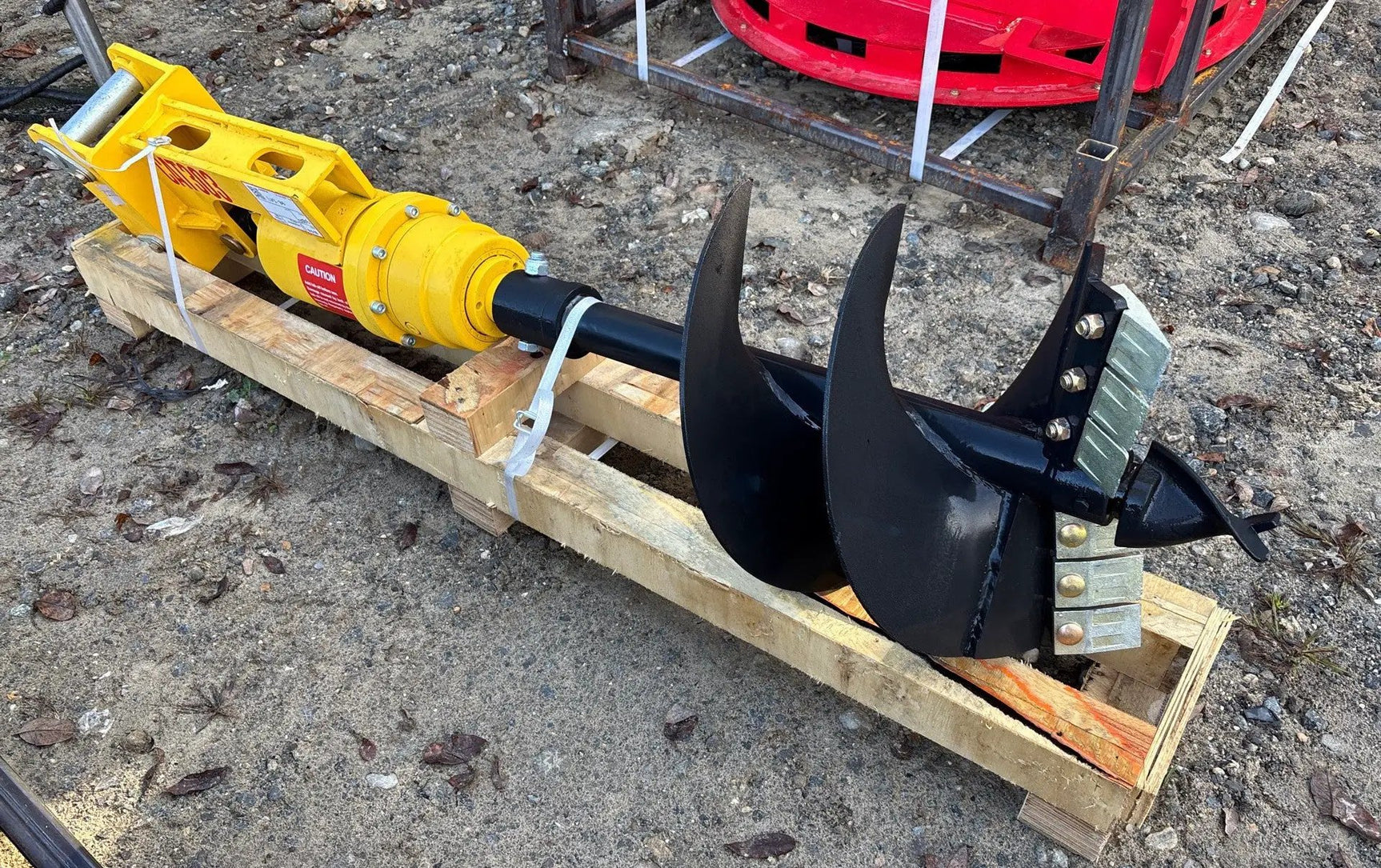 MINI EXCAVATOR AUGER ATTACHMENT by Mid-Isle Equipment