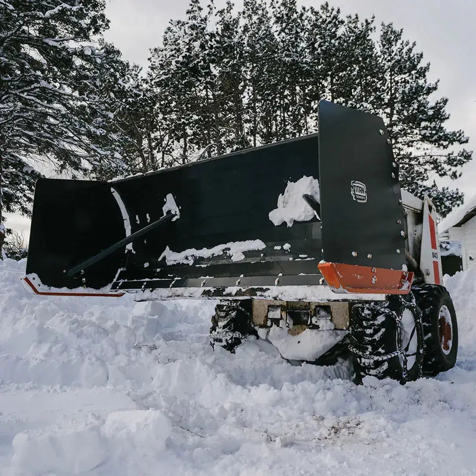 TITAN 92" SKID STEER SNOW PUSHER BOX RUBBER EDGE by Titan Attachments