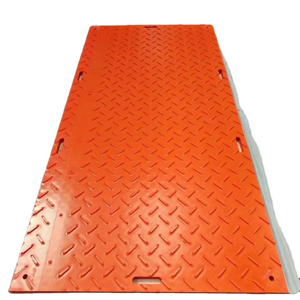 8' X 4' PREMIUM HDPE 1/2" THICK GROUND PROTECTION MATS ORANGE by Mid-Isle Equipment