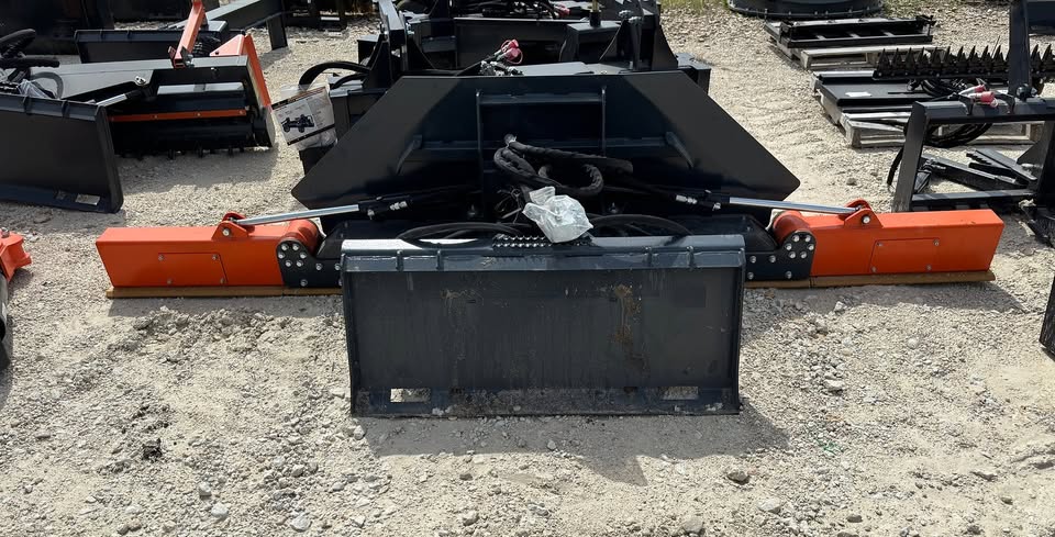 SKID STEER HYDRAULIC FOLDABLE GRADER ATTACHMENT SKEER
