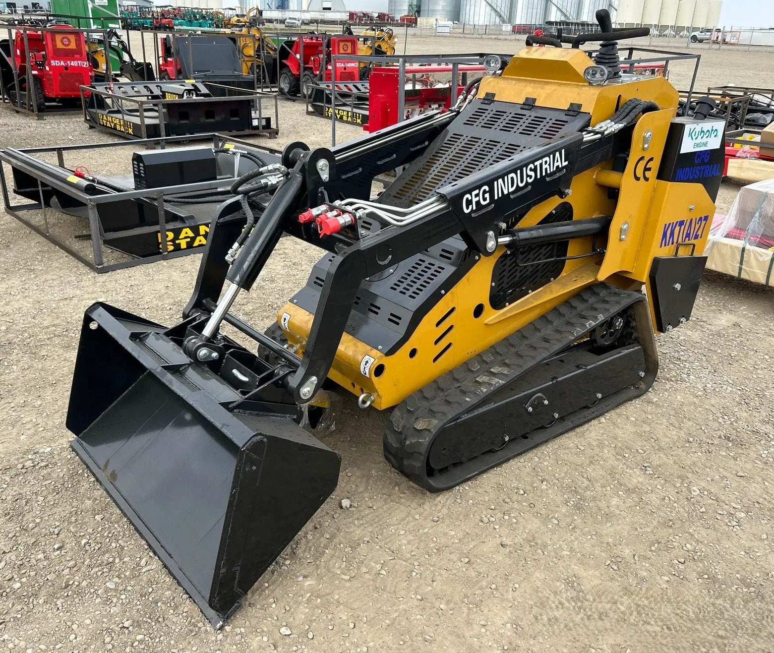 2026 CFG KKT27 Kubota Diesel Mini Skid Steer by CFG Industrial