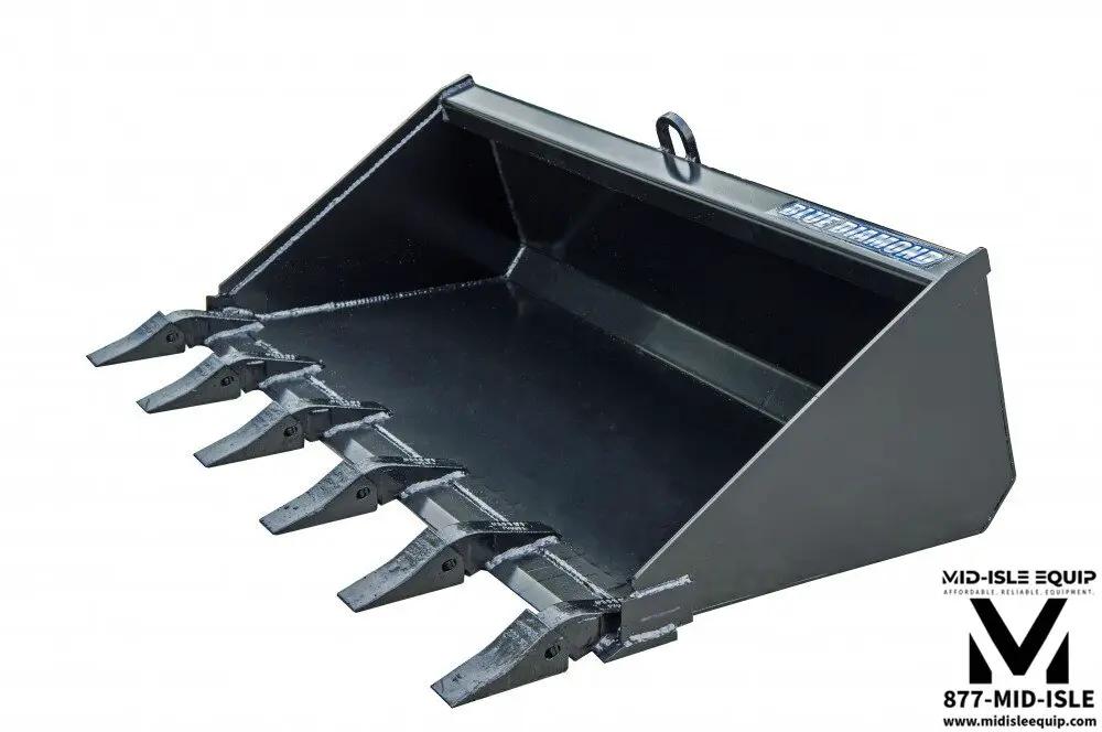 44" Blue Diamond Min Skid Steer Bucket with teeth by Blue Diamond Attachments