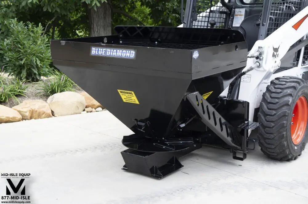 BLUE DIAMOND SALT SPREADER FOR SKID STEER by Blue Diamond Attachments