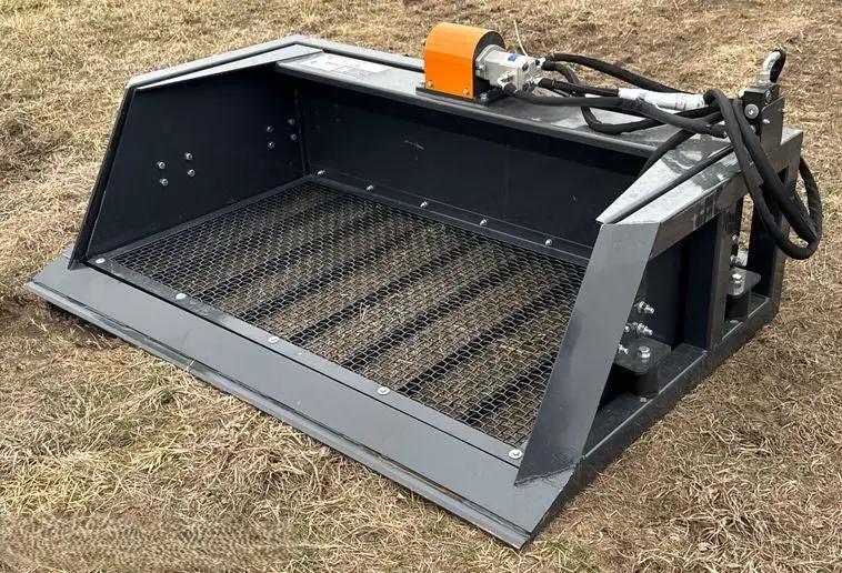 72" WOLVERINE VIBRATING SOIL SCREENING BUCKET FOR SKID STEER by Wolverine