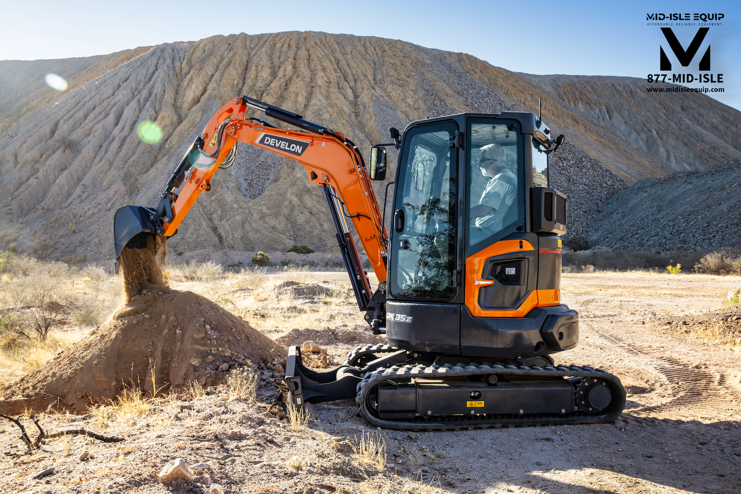 DEVELON DX35Z-7 Mini Excavator 3.5 Ton
