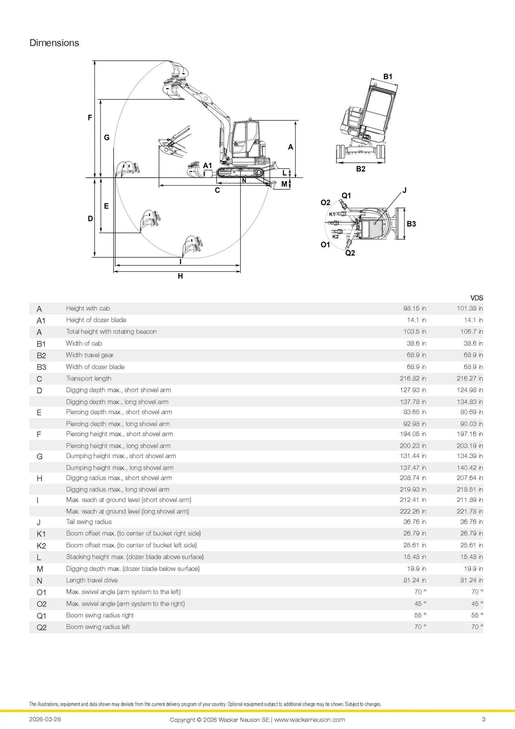 2026 WACKER NEUSON EZ36 MINI EXCAVATOR by Wacker Neuson