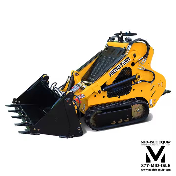 43" 4N1 COMBO BUCKET WITH TEETH FOR MINI SKID STEER DINGO