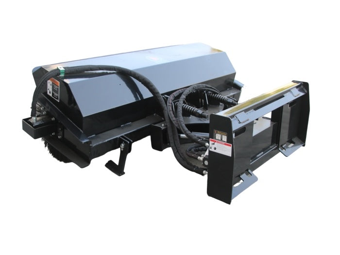 72" Wolverine HD Skid Steer Angle Brush Skid Steer Attachment