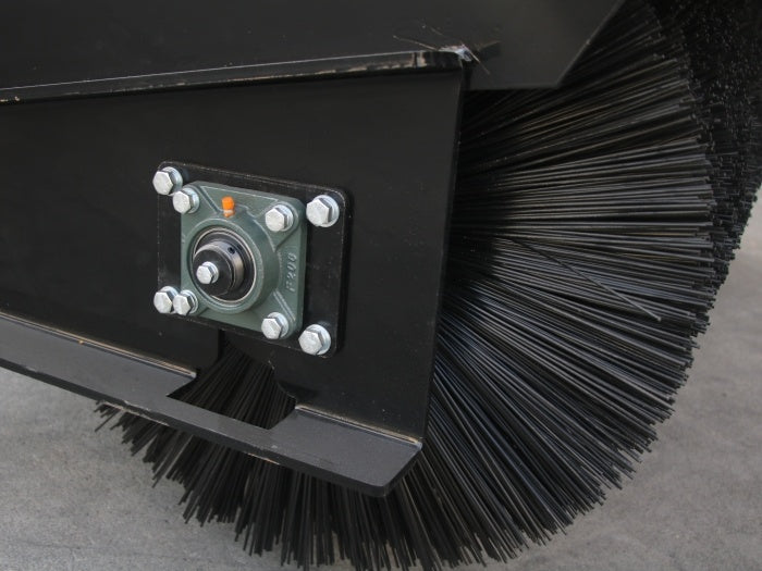 72" Wolverine HD Skid Steer Angle Brush Skid Steer Attachment