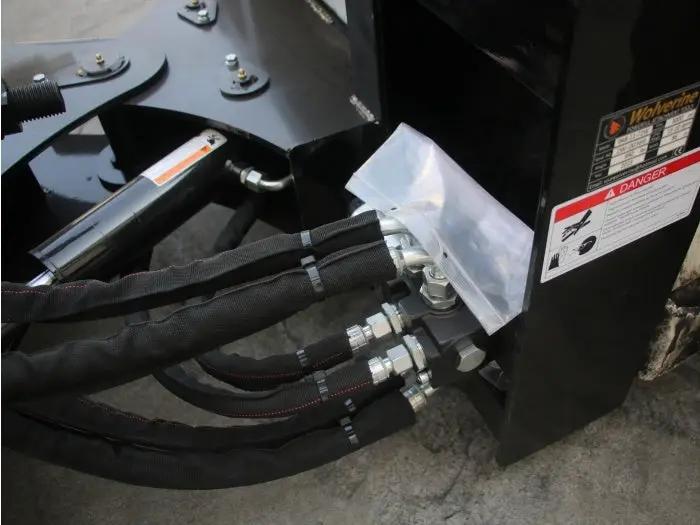 72" Wolverine HD Skid Steer Angle Brush Skid Steer Attachment by Wolverine