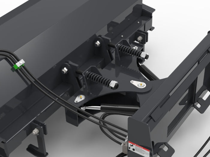 72" Wolverine HD Skid Steer Angle Brush Skid Steer Attachment