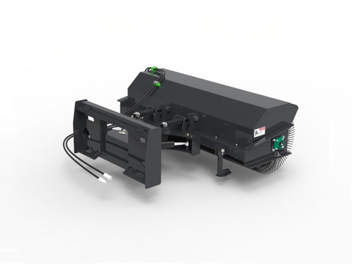 72" Wolverine HD Skid Steer Angle Brush Skid Steer Attachment